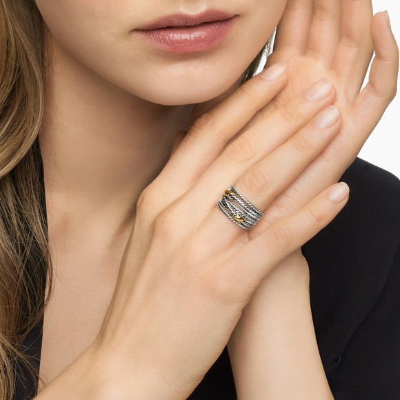 David Yurman DOUBLE X CROSSOVER RING - Picture 2 of 4